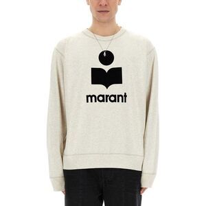 ISABEL MARANT Men's Logo Sweatshirt Men POWDER Sweaters & Cardigans